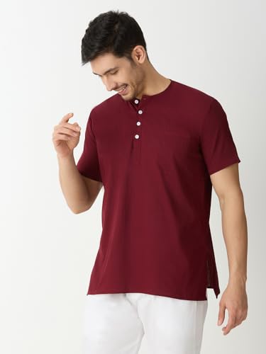 Image of Rajubhai Hargovindas Mens Casual Cotton Straight Kurta