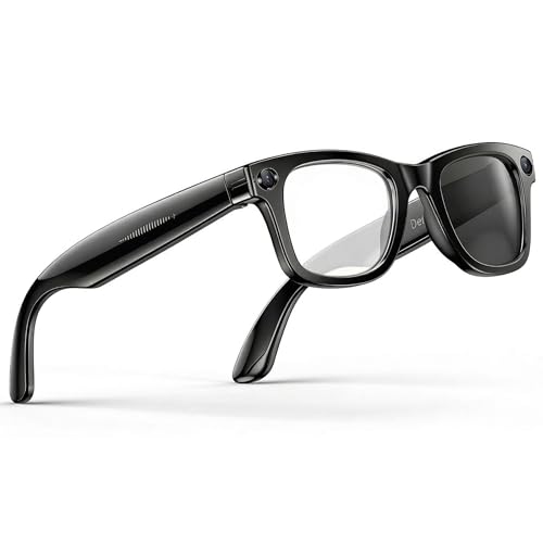 Image of AI Smart Glasses with Camera and Bluetooth, 8MP 4K Camera Glasses with Translation & Voice Control, Video, Audio Recording, IP67 Waterproof Smart Glasses for Business & Outdoor(Photochromic)