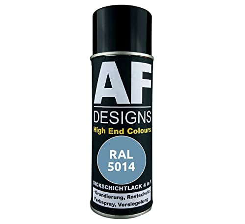 Alex Flittner Designs Rostschutzlack 4in1 RAL 5014 Taubenblau Metall Schutzlack Spray Rostschutzfarbe Sprühdose