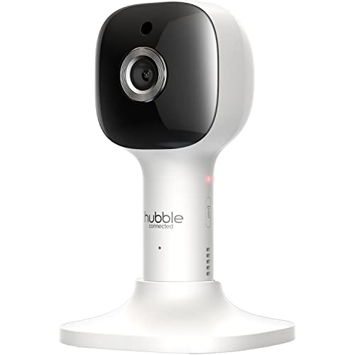 Hubble Connected Nursery Pal Cloud Twin Monitor de bebê de 12,7 cm com câmera e áudio, sensor de tem