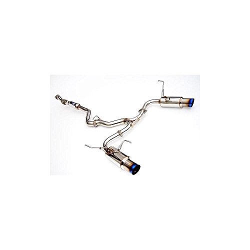 Invidia (HS08STIGTT) N1 Twin Outlet Single Layer Cat-Back Exhaust System with Titanium Tip for Subaru STI 5-Door