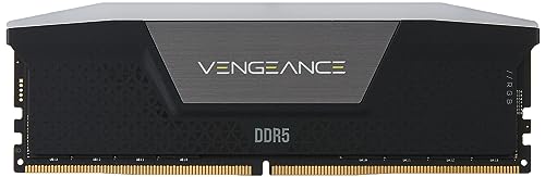 Image of CORSAIR VENGEANCE RGB DDR5 RAM 64GB (2x32GB) 5200MHz CL40 Intel XMP iCUE Compatible Computer Memory - Black (CMH64GX5M2B5200C40)