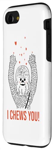 Coque iPhone 7 Star Wars anti-choc Chewbacca ajustée pour protéger l'écran