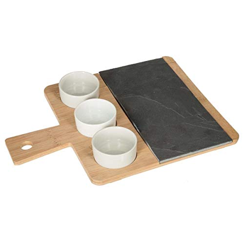 Secret de Gourmet - Set Aperitif Ardoise Bambou 4P