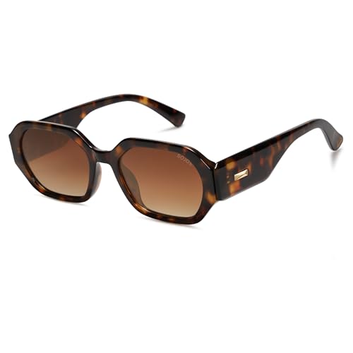 SOJOS Polarized Retro Rectangle Sunglasses for Women