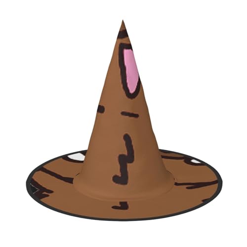 ENVEED Chapeau de costume d'Halloween de sanglier sautant - Chapeau de costume d'Halloween fantomatique, chapeau de sorcière unique pour les fêtes effrayantes