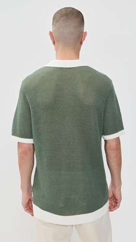 Men's Linen Short Sleeve Button Up Sweater3