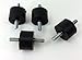 Isolate It!: Sorbothane Male/Male Vibration Stud Mount - M4-12.7mm (H) - 19mm (Dia) 50 Duro - 4 Pack