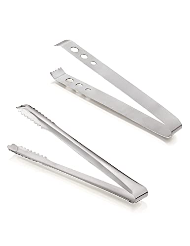 TIARA – 2pc Ice Tong Stainless Steel Ice Tong With Sharp Teeth Make Grabbing Ice Easy, For Rs. 120 @ 76 %