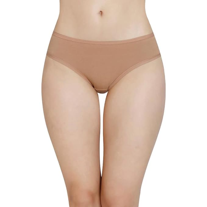 Image of LOURYN KOULYN Solid Low Rise Cotton Bikini Panty Pack(Pack of 3)