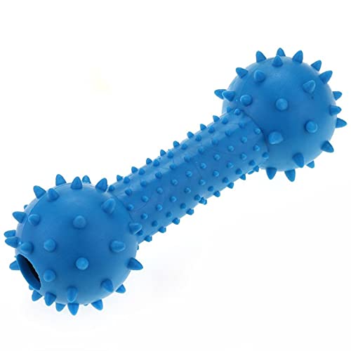 Dog Trust Grade Rubber Chew and Sound Bell Toy for Small Dogs and Puppies, Dumbbell, Multicolor (B099NSRBVY) Amazon Price History, Amazon Price Tracker