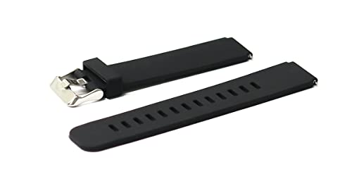 �r���v �f�W�^���E�H�b�` �X�}�[�g�E�H�b�` �x���g 18mm ���o�[ �V���R�� �ʌ^ ���[�v���b�N �N�C�b�N�����[�X rub-1 (18mm, �u���b�N)