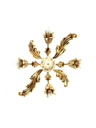 Plafonnier classique en bois or et ivoire Dbs : finis les plafonds ternes et sombres