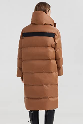 Orolay Women's Puffer Down Coat Long Stylish Winter Jacket with Warm Thickened Collar2