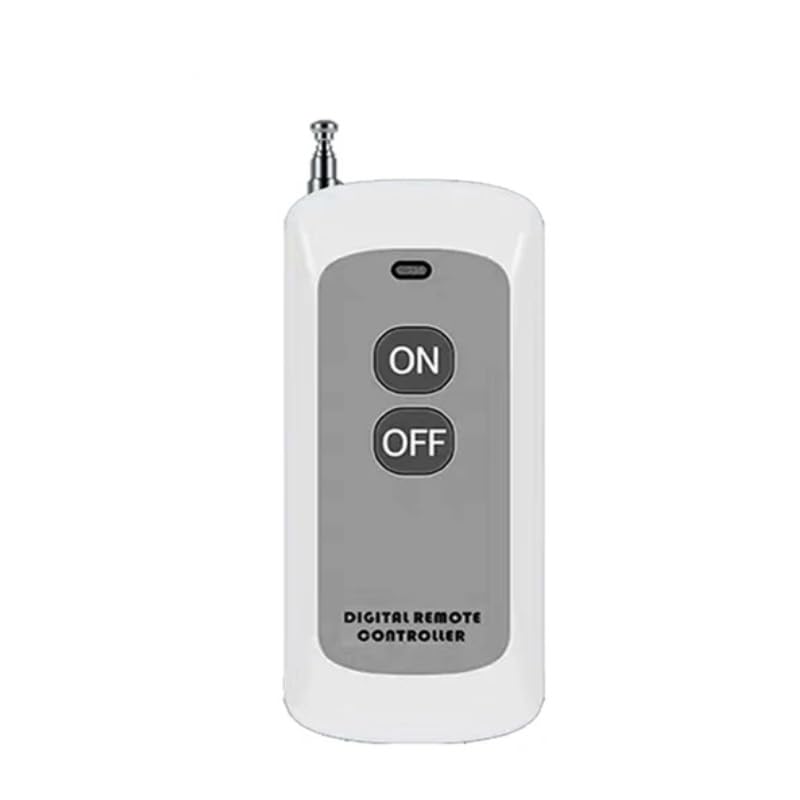 Image of ROBOWAY 2 Channel Wireless Two Button RF Remote ON-Off Model 433MHz EV1527 Learning Code - White (1 Remote)