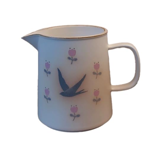 Ceramic sharing pot, Chinese Traditional Handmade Porcelain, High-temperature Underglaze, Tea pot, Gift for Friends, Girlfriend, Colleagues, Supervisor, Family.(double swallow)