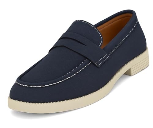 Image of Kraasa Men Premium Driftor 2.0 Block Heel Loafers for Mens, Causals| Lighweight Slip-On's | Soft Cushioned Insole | Super Flexible, Comfortable for Men