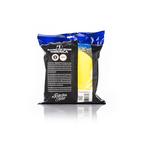 Image of Buff and Shine - EdgeGuard Foam Buffing Pads - Yellow - 6 inch Polishing Pad - Pack of 2