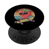 Photo Gallery strawberry riding skateboard funny skateboarding lover anni 80 popsockets popgrip intercambiabile Photo Gallery strawberry riding skateboard funny skateboarding lover anni 80 popsockets popgrip intercambiabile