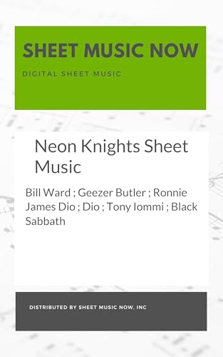 Neon Knights Sheet Music (English Edition)