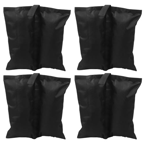 Kisangel Bolsa de Arena Portátil para Tienda de Campaña 4 Piezas, Tela Oxford y Resistente al Viento Sujetadores para Picnic y Jardín