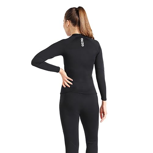Chaqueta para mujer 1.5MM neopreno manga larga con cierre frontal para surf, natación y buceo en agua fría miniatura 3