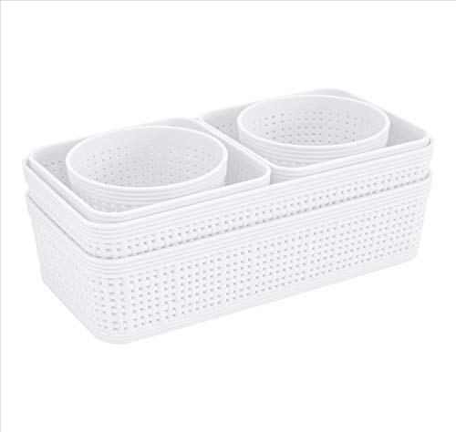 Simplify 6 Piece Organizing Set | Multiple Size Bins | Multipurpose |...