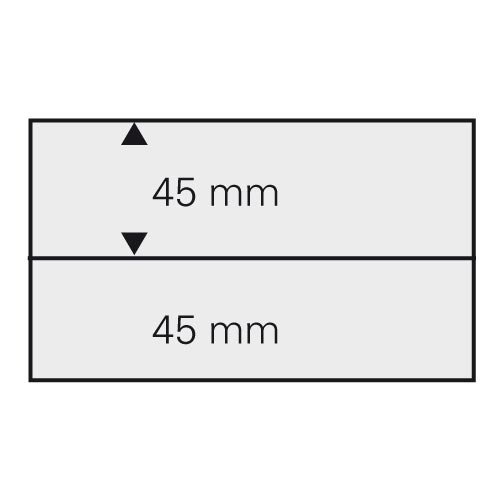 Cartes à insérer SAFE 7002 à double bande transversale de L148 x H45 mm