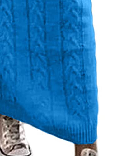 Image of Sexyshine Women's Cable Knit Long Skirt 2 Piece Outfit Chunky Oversized Pullover Sweater Top and Long Pencil Skirt Sets