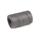 cyclingcolors 1x Raffiabast Raffia Papierschnur 5-8 mm 80 m für Geschenkverpackung Weihnachten Hochzeit Geburtstag Bastelprojekten Dekorieren Weben Gärtnern, Grau