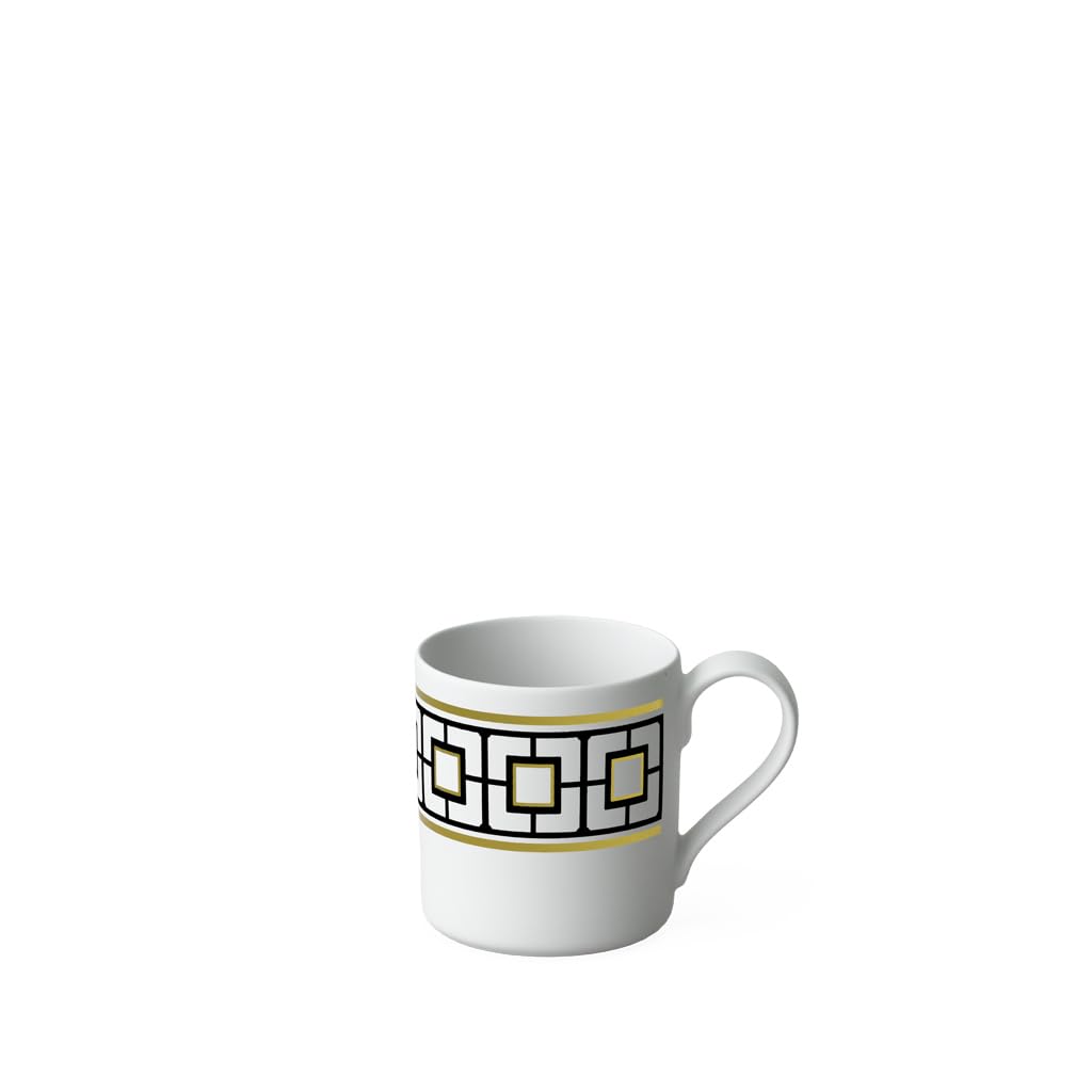 Villeroy & Boch Signature MetroChic mocha/espresso cup, 80 ml, white/black/gold