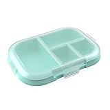 Bentgo Kids Chill Tray with Transparent Cover - Reusable, BPA-Free, 4-Compartment Meal Prep Container with Built-In Portion Control for Healthy On-the-Go Lunches (Aqua)