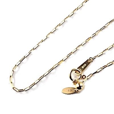 (山梨県)(ジュエリー)K18 Box/ボックス チェーン 45cmスライド