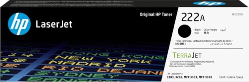 Toner HP 222A noir cartouche LaserJet originale pour imprimante de bureau