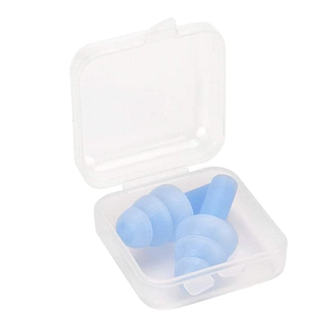 James 1 Pair Reusable Silicone Ear Plugs Water of Noise Reducing and Sound Blocking Earplug with Box (In-Ear)-image-5
