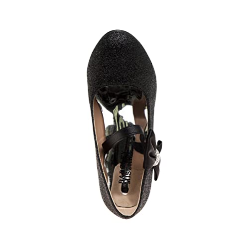 Image of Josmo Girls Low Heel Dress Pumps Crystal Strap Formal Wedding Sandals Flower Girl Shoes for Toddler /Little Kid /Big Kid