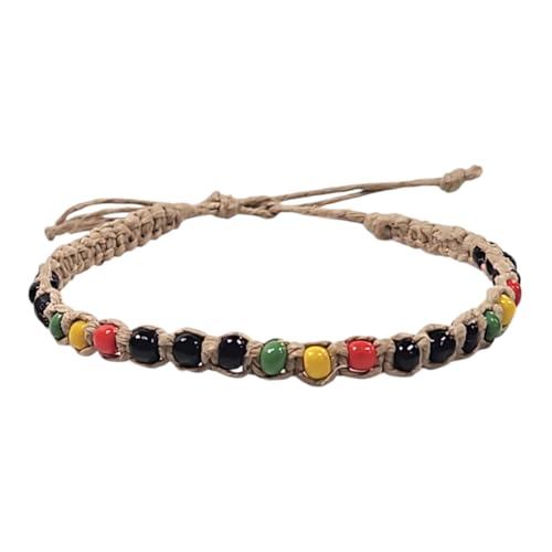 Image of BlueRica Hemp Anklet with Glass Beads