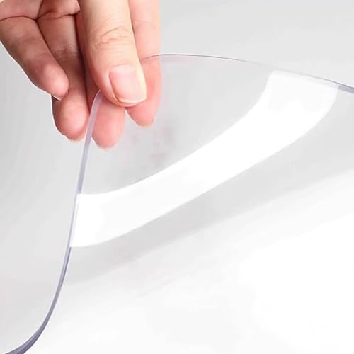 透明テーブルカバープロテクター、36x60インチテーブルカバー、厚さ1.5mmの透明テーブルプロテクター、ライティングデスク、ダイニングルームテーブル用の防水デスクトッププロテクター、30-160cm(70cmx150cm(28"x59"))