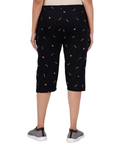 Image of FEEL TRACK Women Cotton Regular Fit Printed Capri (Pack of 1)