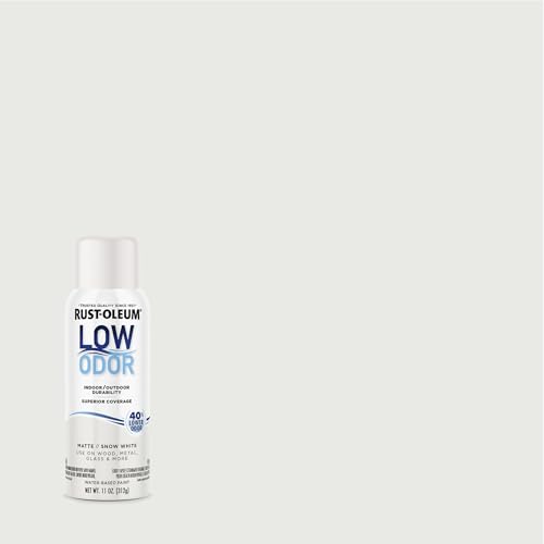 Image of Rust-Oleum Low Odor Premium Spray Paint, 11 oz, Matte Snow White