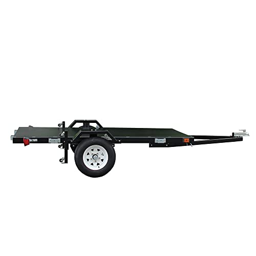 Image of DK2 4 x 8 Single Axle Folding Utility Trailer, Load Capacity 1450 lb, Deck Length 8 ft, Deck Width 4 ft, Model# MFT4X8