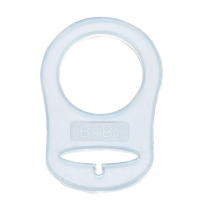 Nuckelkette mit Namen " 3D - BÄR/TEDDYBÄR " in verschiedenen Farben/Baby/Unisex/Personalisiert/HANDMADE (Babyblau Weiß)