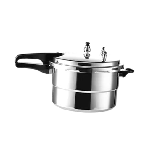 Olla a presión de aluminio de 3 litros con válvulas de liberación para cocina de inducción de gas, utensilios de cocina de cocina más rápidos para sopa, frijoles, carne