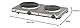 ELTAC Doppelkochplatte DK 29 - 2 Gussheizplatten, stufenlos regelbar, Überhitzungsschutz, 2500 Watt, Edelstahl, 49.6 cm