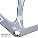 KLWEKJSD 46/48/50/52/54cm Road Bike Frame, QR 100/130mm C Brake Carbon Fiber Frameset with Carbon Fork Internal Routing Racing Frame (Color : Light Gray, Size : 46cm)