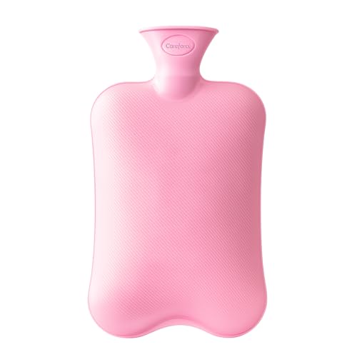 Image of Careforce Hot Water Bag for Pain Relief Heating Pad for Periods Cramps, Muscle Aches Heat Pack for Back, Neck, Shoulder and Body Relief -Pink