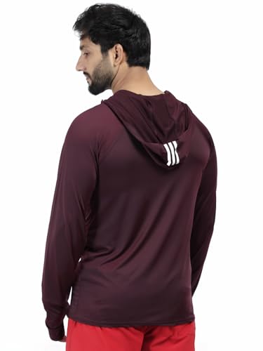 Image of Diamond Fashion Men's Gym Hoodie Jacket | Lightweight Stretchable Activewear for Workout, Running & Fitness | Quick Dry Full Zip Sports Hoodie for Men