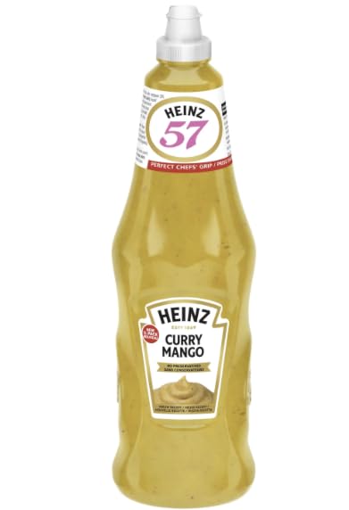 Confezione Per Heinz Salsa Curry Mango, Bottiglia Squeeze da 1 Litro
