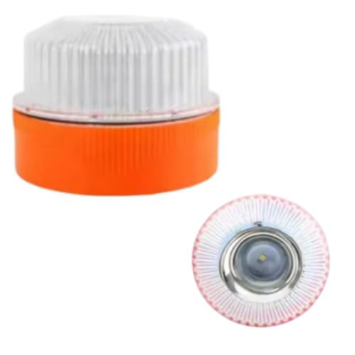 Feu Clignotant V16 -Balise de détresse-Lumière d'urgence -Lumière d'urgence Approuvé pour Signalisation Routière de Voitures et Motos- Flash Jaune, lampe...