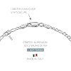KISPER Solid 925 Sterling Silver Italian 3mm Diamond-Cut Figaro Link Chain Bracelet - for Men & Women with Lobster Clasp - Made in Italy, 6.5" #2